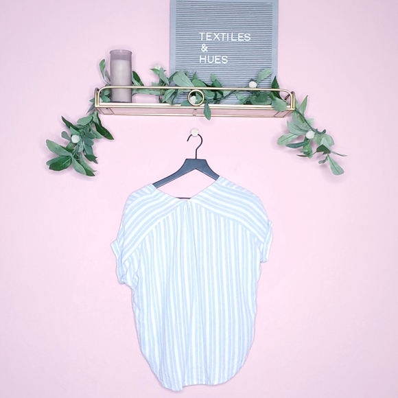 Rails Jeri Holland Striped Lace Up Pullover Short Sleeve Top - Picture 16 of 16